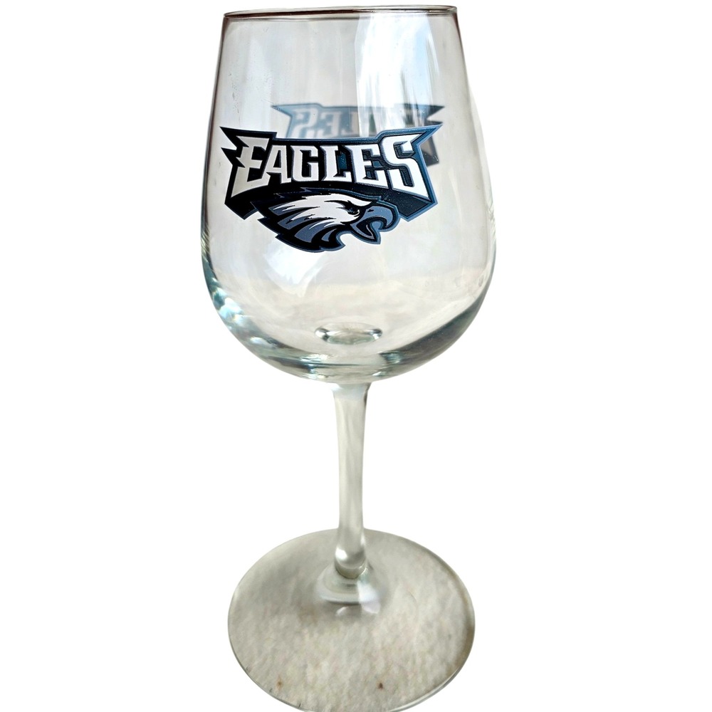 Philadelphia Eagles Wine Glass with Team Logo 12oz NFL New